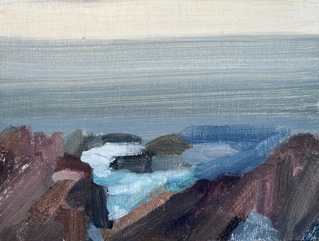 2023 oil on linen panel 6 x 8 inches