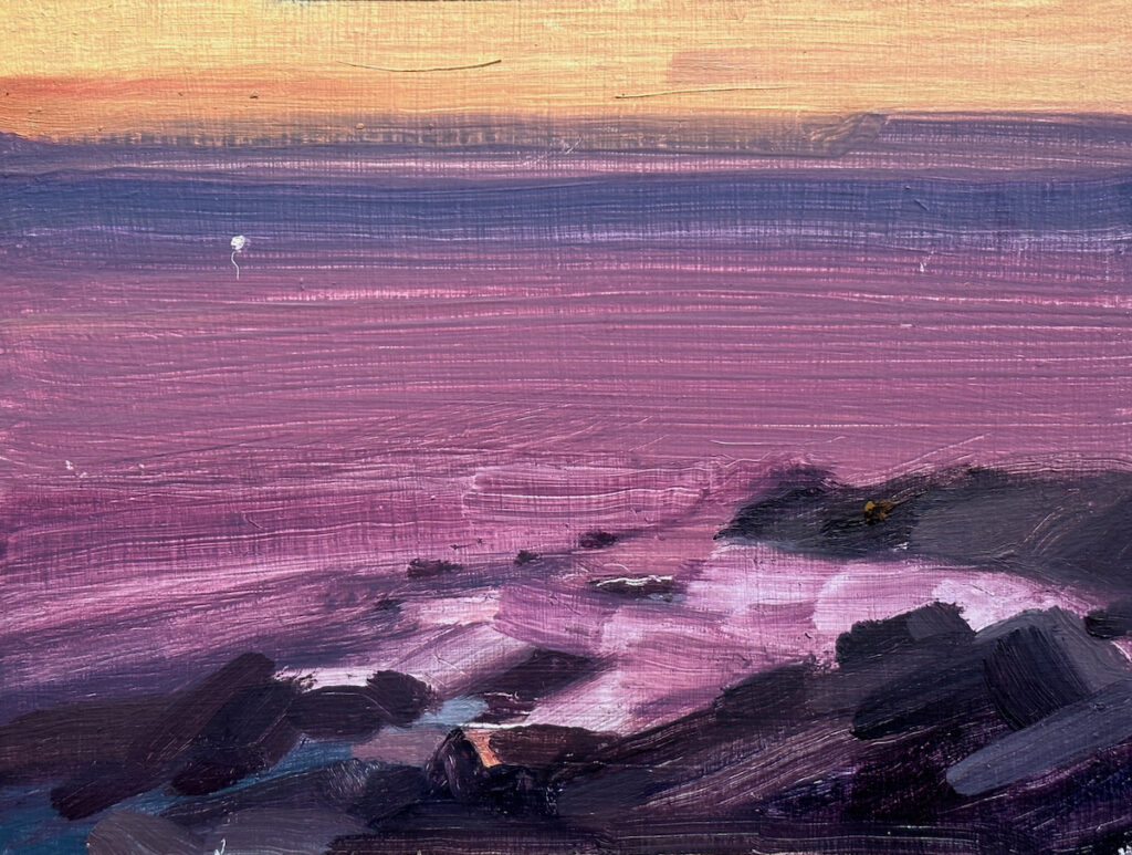 2023 oil on linen panel 6 x 8 inches