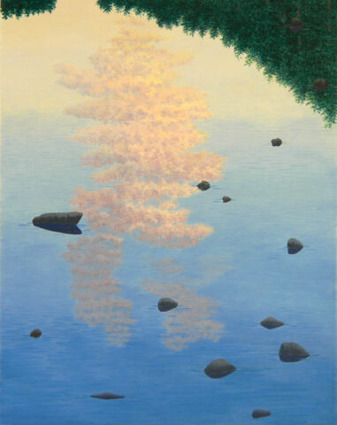 2024 casein on panel 24 x 20 inches
