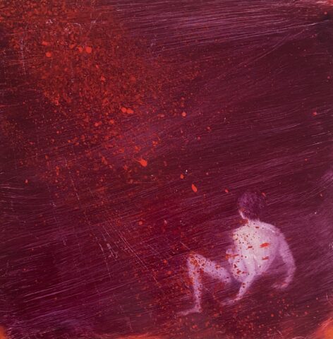 2024 oil on panel 14 x 14 inches
