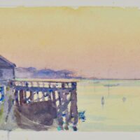 watercolor 2023 5 1/2 x 9 1/4 inches