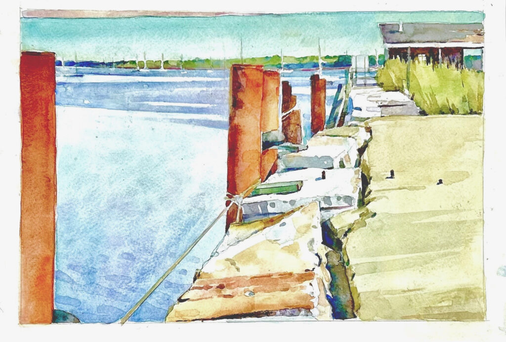 watercolor 2023 9 3/4 x 14 inches