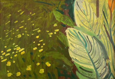 1997 oil on panel 10 x 14 5/8 inches