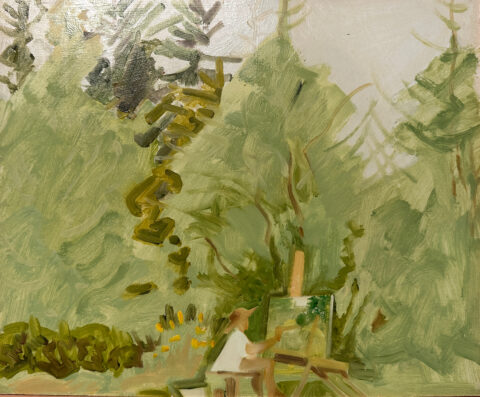 1985 oil on panel 10 x 12 inches