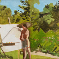 1985 oil on panel 10 x 12 inches