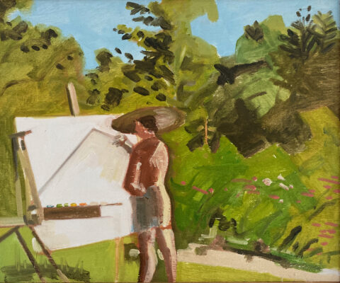 1985 oil on panel 10 x 12 inches
