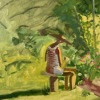 1985 oil on panel 9 1/2 x 10 inches