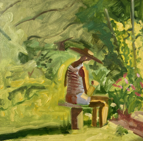 1985 oil on panel 9 1/2 x 10 inches