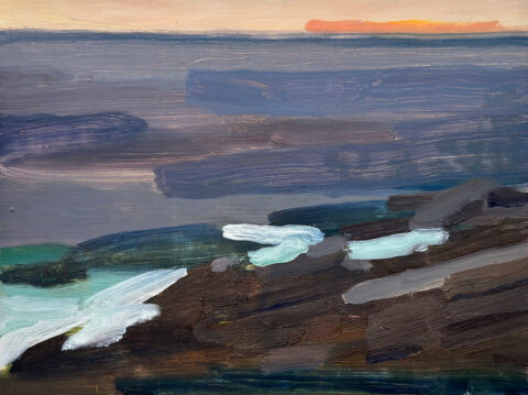 2023 oil on linen panel 6 x8 inches