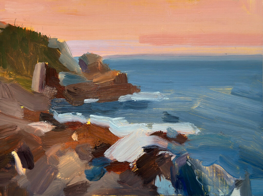 2023 oil on linen panel 6 x 8 inches