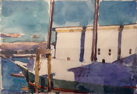 2012 watercolor 5 1/2 x 7 1/2 inches