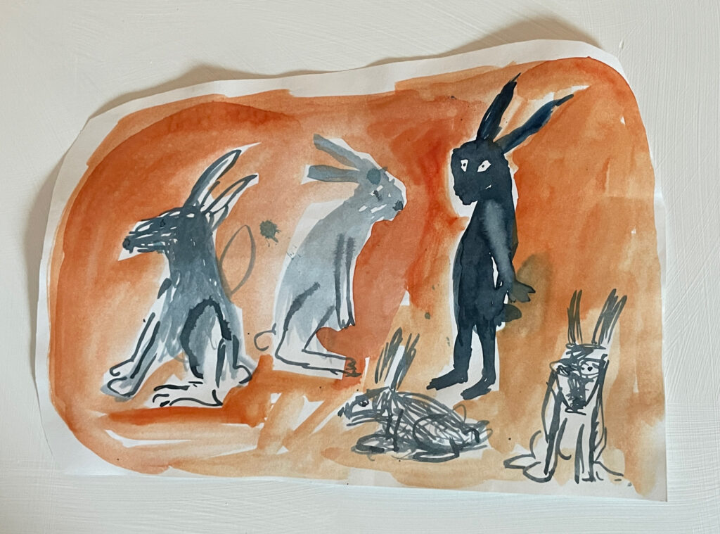 2024 gouache on paper 7 3/4 x 10 3/4 inches