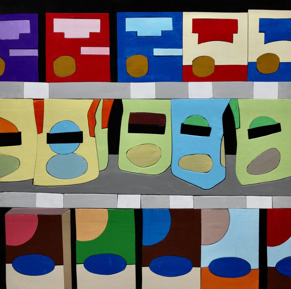 2024. acrylic on wood. 20 1/2 x 20 1/2 inches