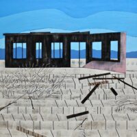 2023. acrylic and aerosol color on wood. 40 x 48 inches