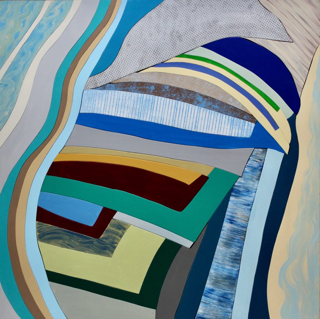 2024 acrylic on wood. 36 x 36 inches