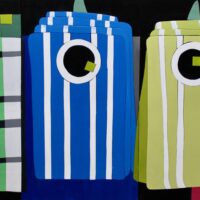 2024 acrylic on wood 19 x 28 inches