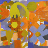 2025 oil and acrylic on canvas 20 x 21 inches