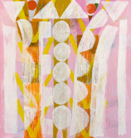 2025 oil and acrylic on canvas 40 x 38 inches