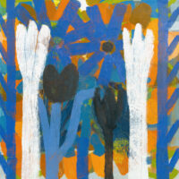 2025 oil and acrylic on canvas 21 x 20 inches