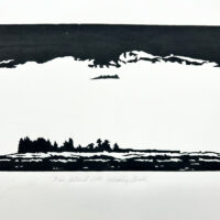 2025 woodblock print 14 1/2 x 24 inches