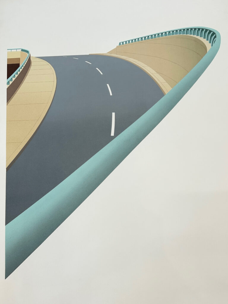 1985 silkscreen print 39 x 29 inches