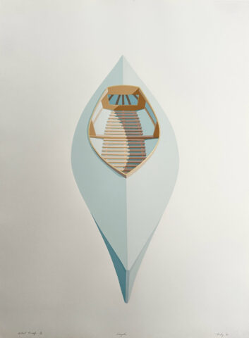 1981 silkscreen print 39 x 29 inches
