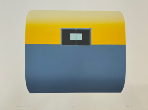 1985 silkscreen print 29 x 39 inches