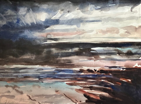 watercolor on paper 11 x 15 inches
