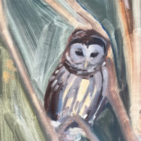 2024 oil on linen panel 8 x6 inches