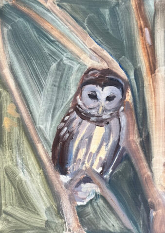 2024 oil on linen panel 8 x6 inches