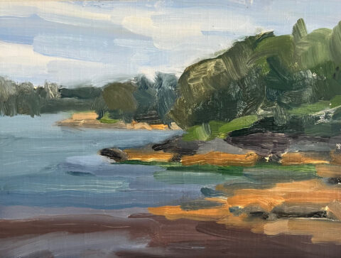 2024 oil on linen panel 6 x 8 inches
