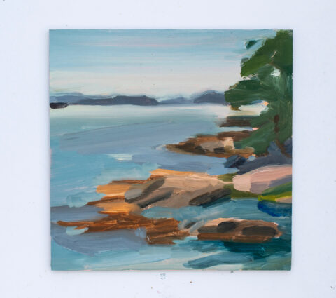 2024 oil on linen panel 8 x 8 inches