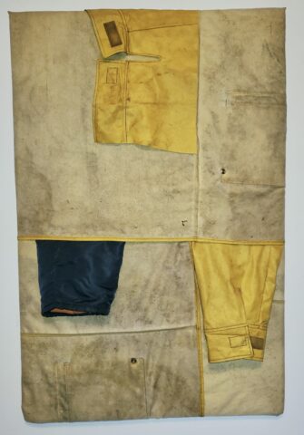 2025 found rain jacket and winter coat on board38 x 24 x 2 inches