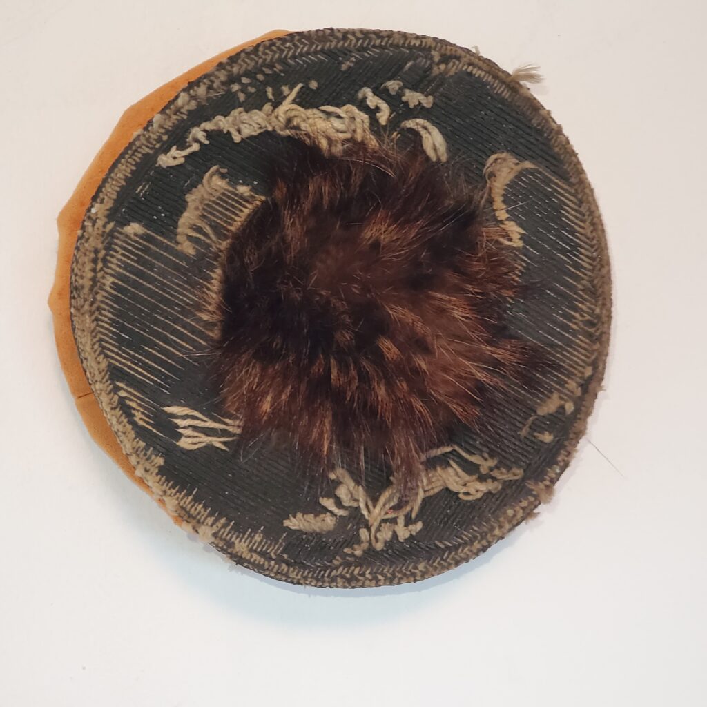 2025 rock hopper, found fur, found suede 6 x 6 a 3 inches