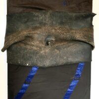 2025 found fur coat, found truck tire inn tube on board 24 x 16 x 3 inches