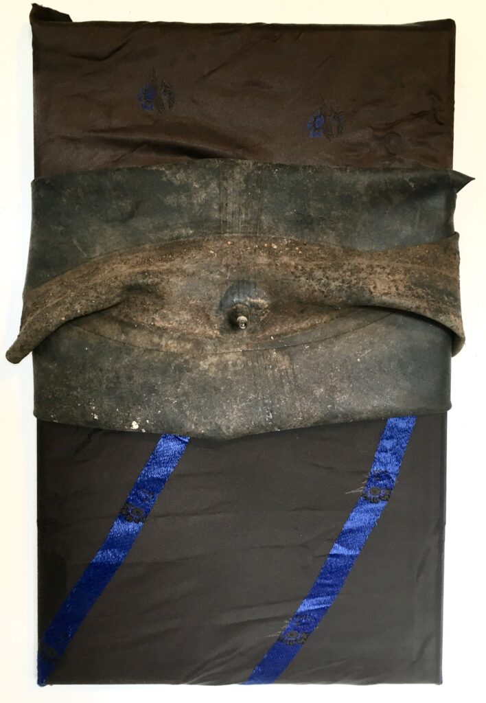 2025 found fur coat, found truck tire inn tube on board 24 x 16 x 3 inches