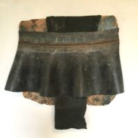 2024 found truck tire, inner tube, wool pants on found street sign