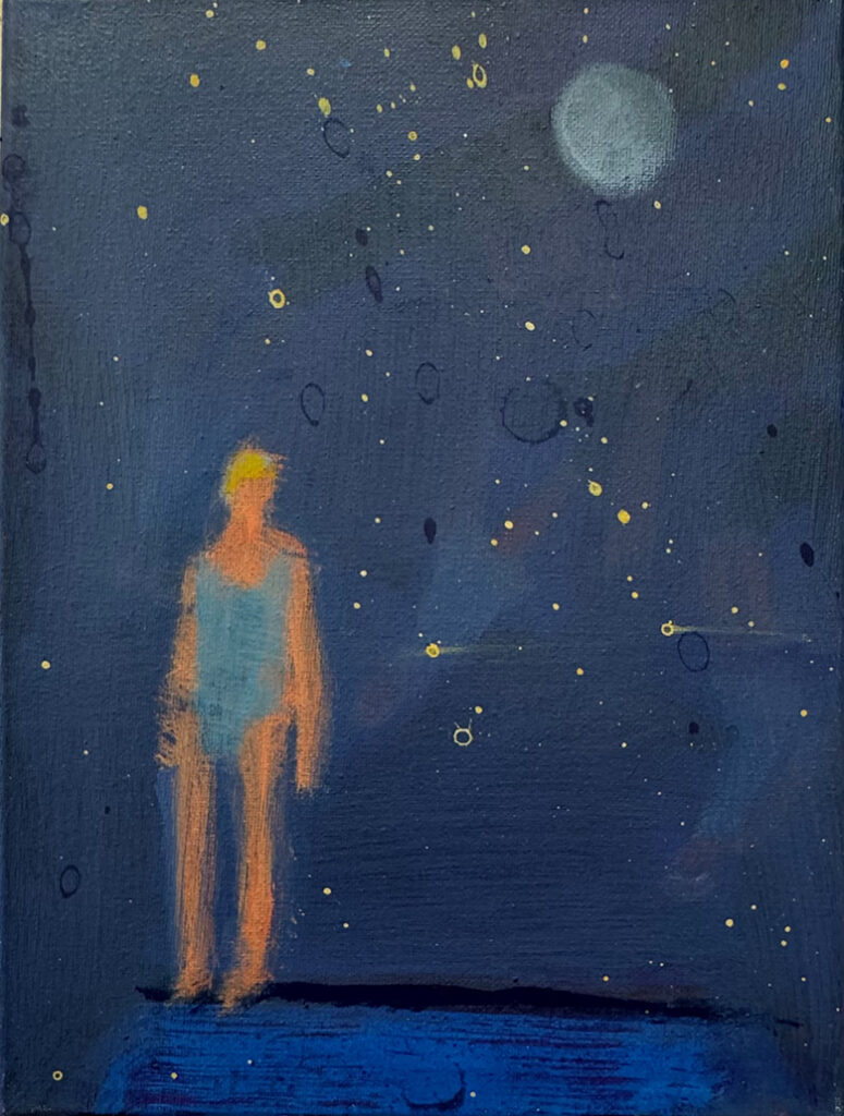 2025 acrylic on canvas 12 x 9 inches