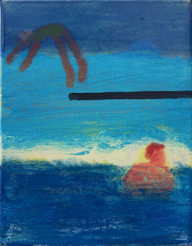 2025 acrylic on canvas 14 x 11 inches