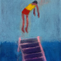 2025 acrylic on canvas 14 x 11 inches