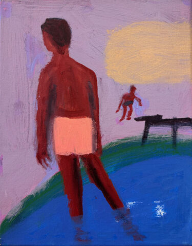 2025 acrylic on canvas 14 x 11 inches