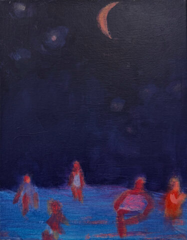 2025 acrylic on canvas 14 x 11 inches