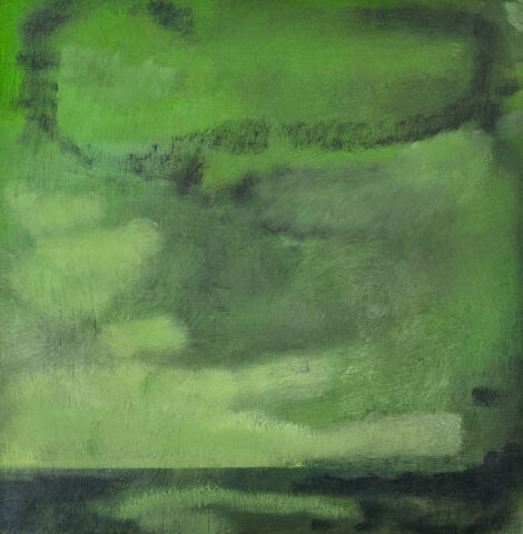 2025 oil on wood panel 14 x 14 inches