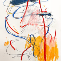 2024 mixed media on Yupo 17 x 14 inches
