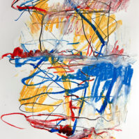 2024 mixed media on Yupo 17 x 14 inches