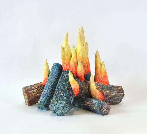 2024 terra sigillata on mid-fire ceramic 12 x 12 x 12 inches