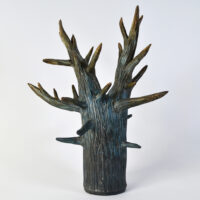 2023 terra sigillata on mid-fire ceramic 14 x 14 x 18 inches
