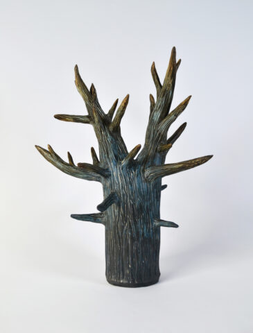 2023 terra sigillata on mid-fire ceramic 14 x 14 x 18 inches