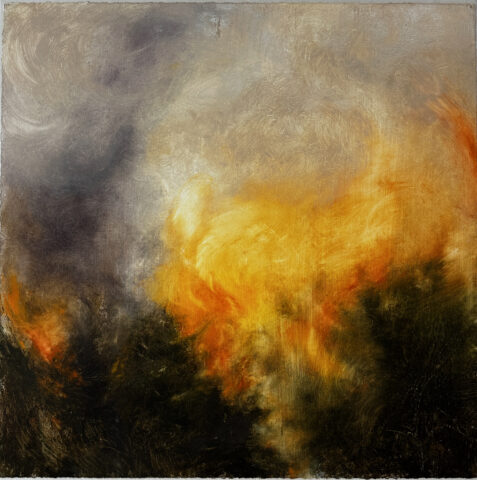 2008 oi on gessoed rag 30 x 30 inches