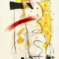 n.d. mixed media on paper 33 x 26 3/4 inches